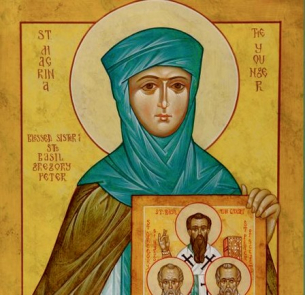 Св. преподобна Макрина Младша, сестра на св. Василий Велики, св. Григорий Нисийски и св. Петър Севастийски