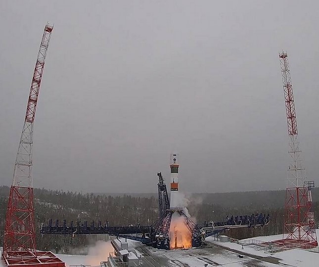 Ракета-носител Союз-2.1в изведе военен сателит в орбита