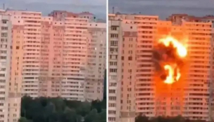 Право в жилищата им! Кадри показват ужаса на масираната руска атака в Киев