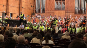 Радиосимфониците откриха концерта си с протест