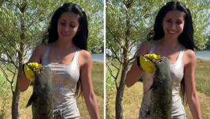 Родна порнозвезда хвана голям сом и...