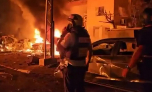 Видео показва последиците след ирански удар по Хайфа