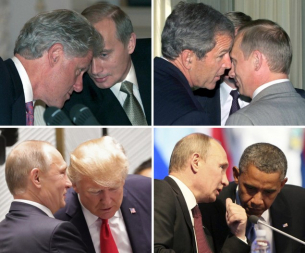 25 години срещи на Владимир Путин с американски президент