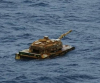 Откриха танк, плаващ в морето до Индонезия