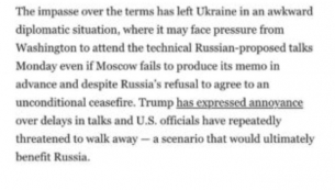 Washington Post: Киев по-скоро ще се отправи на преговори с Русия на 2 юни под натиска на САЩ