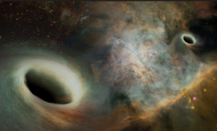 За първи път: Астрономи заснеха две черни дупки, обикалящи една около друга
